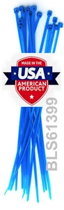 1000 LAZOS DUROS HECHOS EN EE. UU. 6" pulgadas 40 lb Nailon Envolturas Cable Cremallera Azul - Imagen 1 de 12