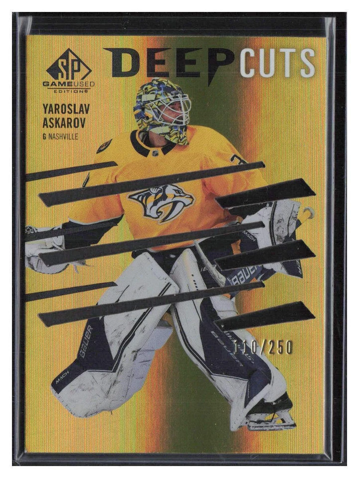 Yaroslav Askarov 2023-24 SP Game Used Deep Cuts /250 #DC-27 Nashville Predators - Image 1 of 2