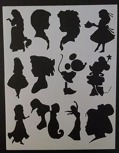 Disney Principessa Anna Elsa Alice Mulan + Stencil Personalizzato 8,5" x 11" SPEDIZIONE GRATUITA VELOCE - Foto 1 di 1