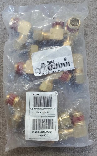 10 Imperial 90704 A/B Male Elbow 1/2 x 1/2 LOT | eBay