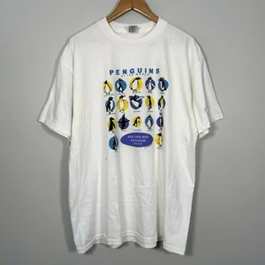 Vintage Penguins of the World Shirt 90s XL New England Aquarium Boston - Picture 1 of 18