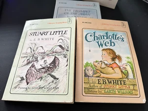 Three Books for Children by E.B. White Box Set (Charlotte, Stuart Little, Swan) - Picture 1 of 7