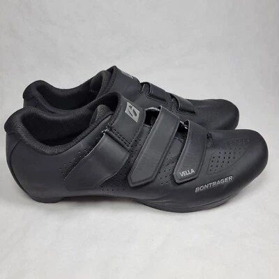 Zapatos Bontrager Vella para mujer EE. UU. 11,5 euros 43 negros ciclismo carretera spinning usados Foto 1 de 4