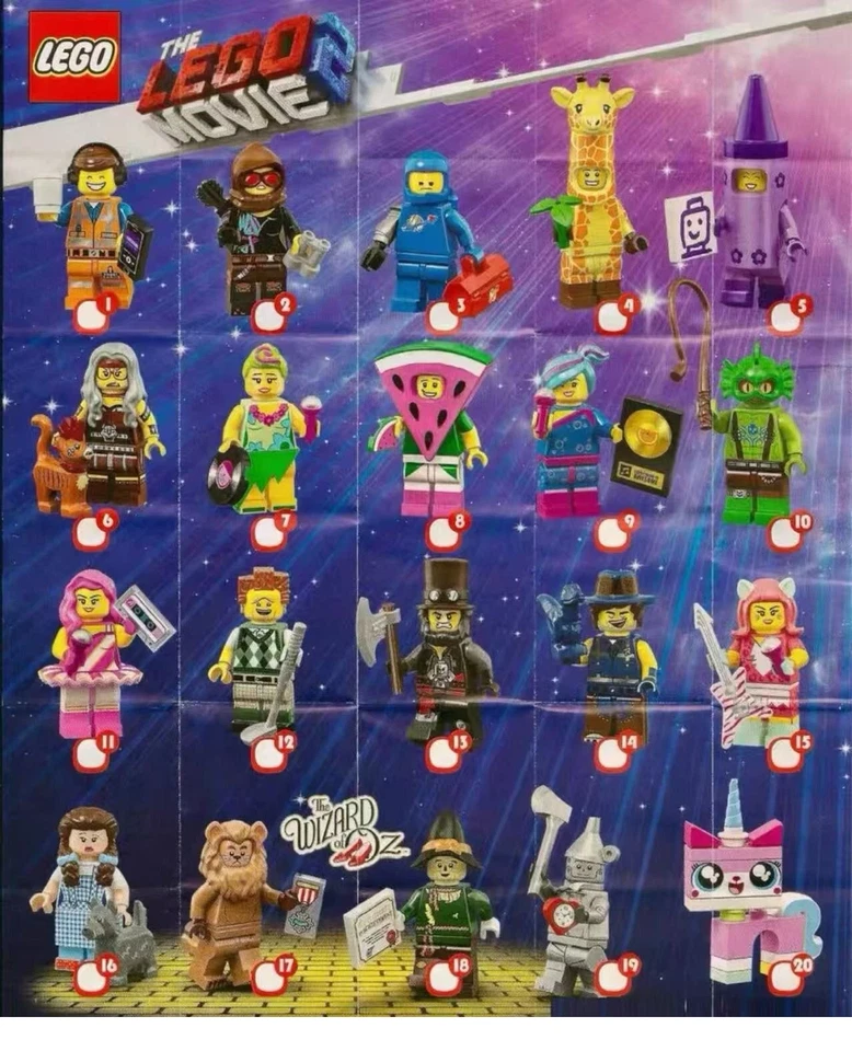 LEGO 71023 The LEGO Movie 2 Minifigures – Complete Set of 20 | NEW & SEALED - Image 1 of 1