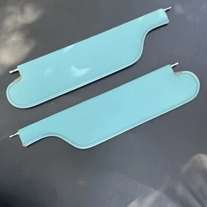 Pontiac GTO, Lemans, Tempest Sun Visors 1966-1967 Turquoise 2 Pin Pair A-Body - Picture 1 of 10