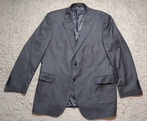 Peter Millar Blazer Men's 46T Tall Long Virgin Wool Sport Coat Suit Jacket Gray - Picture 1 of 15