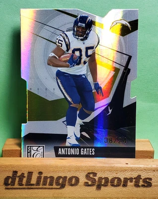 2006 Donruss Elite Status ANTONIO GATES #80 Chargers diecut   HOF Gold /24 - Image 1 of 4