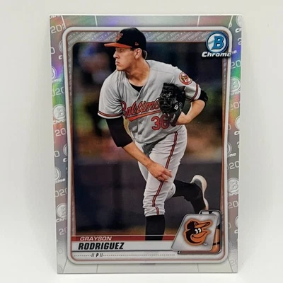 2020 Bowman Chrome Refractors Grayson Rodriguez #191 BAL - Image 1 of 2