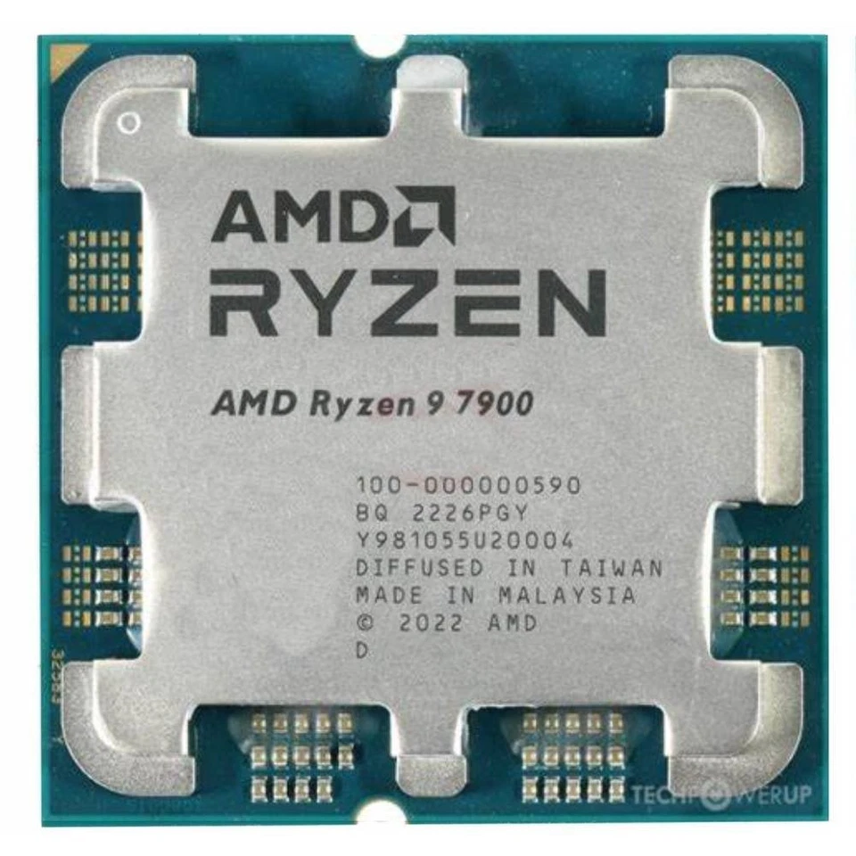 AMD Ryzen 9 7900 CPU 3.7GHz Socket AM5 65W Processor - Image 1 of 1
