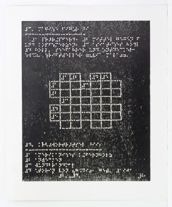 T STEINER, Braille Strukturen - Siebdruck - Bild 1 von 1