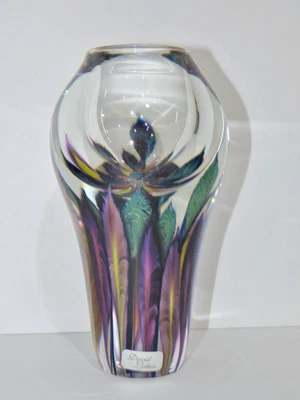 David Lotton 2001 Art Glass 8" Vase Signed - Image 1 of 4