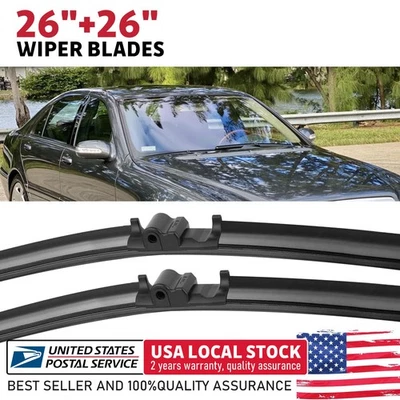 Limpiaparabrisas delantero negro 26"+26" para Mercedes-Benz S63 AMG 2008-2013 Foto 1 de 4