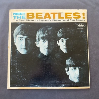 1964 BEATLES MEET THE BEATLES! CAPITAL T 2047 MONO LP SCRANTON 3RD VAR PRESS GD+ Foto 1 de 4