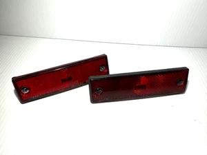 86-91 MAZDA RX7 REAR SIDE MARKER LIGHT LENS PAIR OEM - Picture 1 of 4