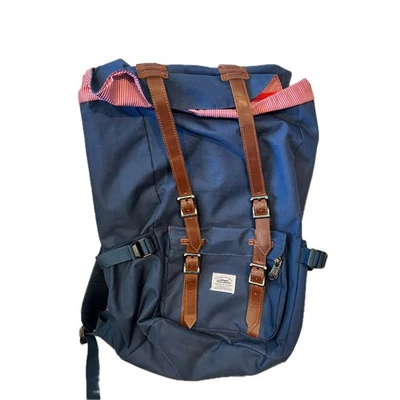  Mochila clásica de carga superior Kaukko azul rojo Foto 1 de 3