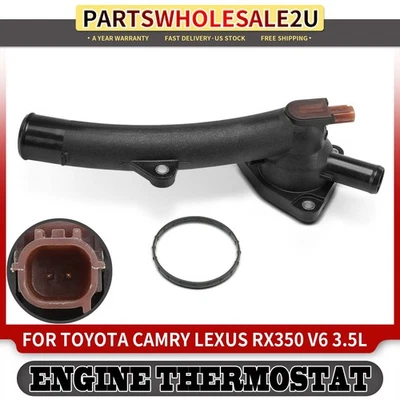 1pc Engine Coolant Thermostat Housing Assembly for Toyota Camry Lexus RX350 3.5L - Image 1 of 4