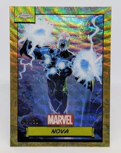2024 Topps Chrome Marvel Gold Wave Refractor 17/50 Nova Richard Rider #143 - Bild 1 von 2
