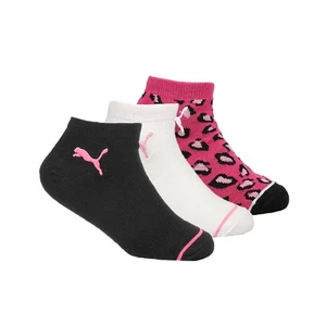 PUMA 3Pack Non Terry No Show Socks Youth Girls Size 7-8.5 Athletic Casual 85920 - Picture 1 of 4