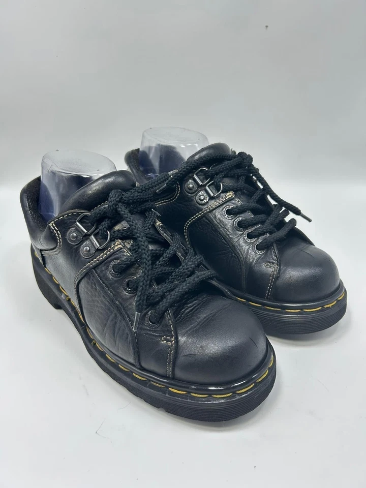 De Colección Inglaterra Dr Martens Reino Unido 5 Mujeres 7.5 Hombres 6 Negro Oxford Zapatos Botas 9351 Foto 1 de 4