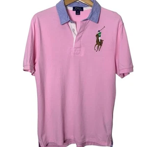 Polo Ralph Lauren Shirt Boy's Size XL 18/20 Pink Big Pony Casual Golf Polo NWT - Picture 1 of 6