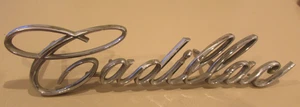 1968 Cadillac Front Grille Script Emblem 7-3/4" inches 1487814 - Picture 1 of 2