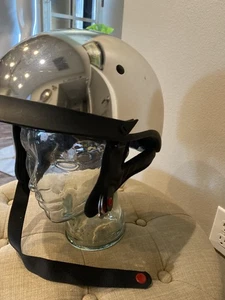 Used chrome motorcycle helmet size Large - Bild 1 von 6