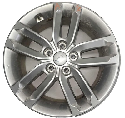 14 15 KIA SORENTO Wheel 17X7 SILVER 5 DOUBLE SPOKE PN 529101U275 - Image 1 of 4