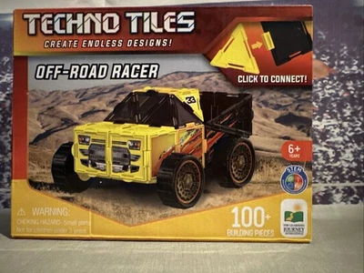 Techno Tiles  (Off-Road Racer) 100pc Building Set Click To Connect Toy New - Image 1 of 4