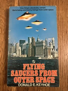 Flying Saucers From Outer Space by Donald E. Keyhoe 1974 UK Tandem PB UFOlogy - Picture 1 of 8