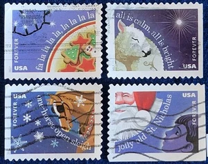 US Stamps 2017 Christmas Cookies Used Off Paper Full Set of 4 Forever #5247-5250 - Picture 1 of 1