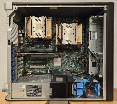 DELL PRECISION TOWER 7810 2X XEON E5-2667 V4 256GB RAM NOCTUA COOLERS 1300W PSU - Image 1 of 4