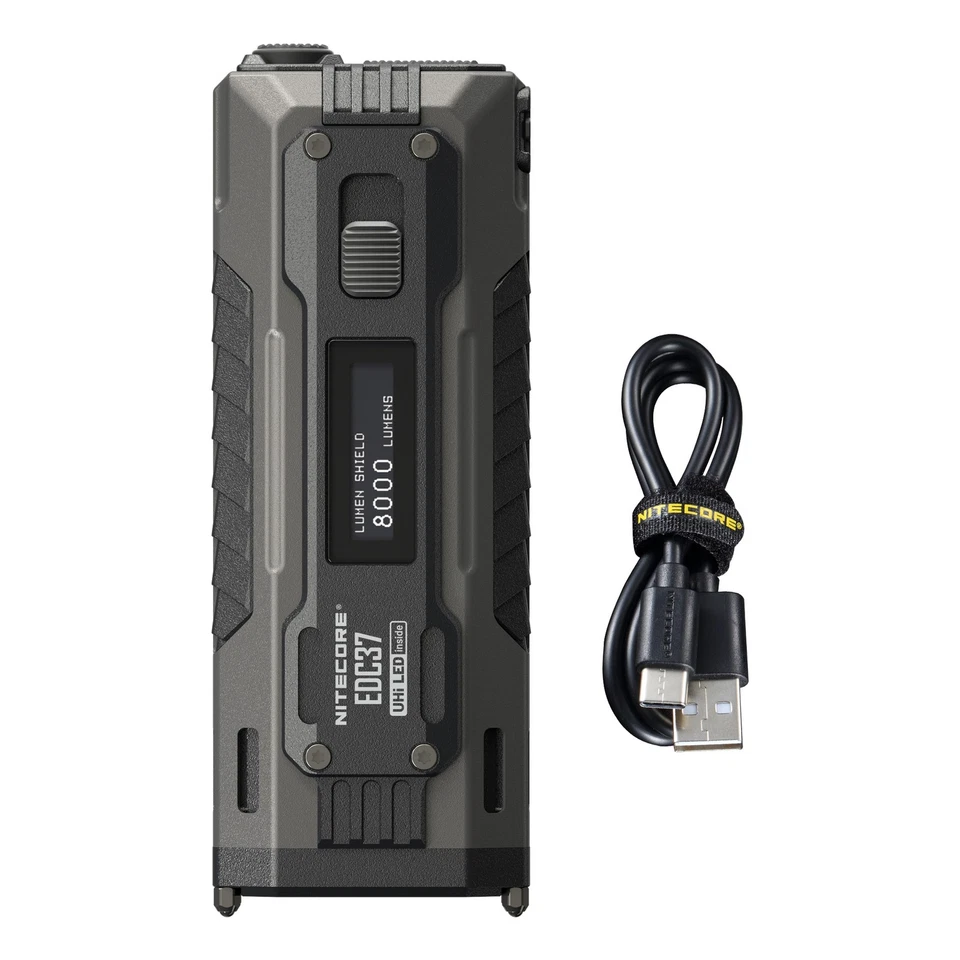 Nitecore EDC37 8000 Lumen USB-C Rechargeable Flat EDC Flashlight - Image 1 of 4