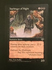 MTG magic *HARBINGER OF NIGHT* Mirage Black Spirit Rare English NM