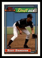 1992 Topps Scott Stahoviak RC Rookie Draft Pick #66 Centered Mint