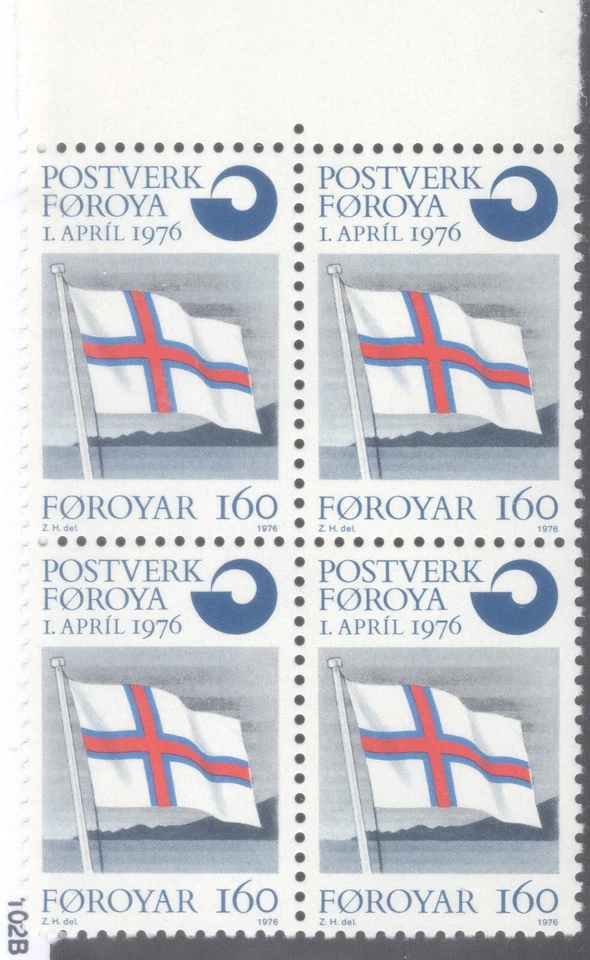 Faroe Islands #22 MNH Block(4) - Image 1 of 1