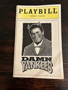 Playbill Damn Yankees Marquis Theatre April 1995 Jerry Lee Lewis * - Picture 1 of 3