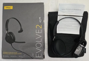 Jabra Evolve2 40SE Wired Mono Noise-Cancelling Headset #24189-899-899 - Afbeelding 1 van 7