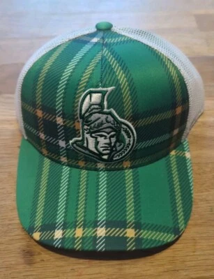 Ottawa Senators One Size Adidas Green Tartan/White St Patricks Trucker Hat (#C)  - Image 1 of 4