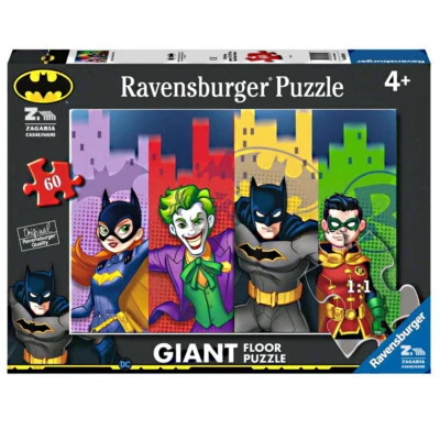 PUZZLE BATMAN ROBIN JOKER BATGIRL 60 PZ PER BAMBINI ETA'+ 4 ANNI RAVENSBURGER - Immagine 1 di 2