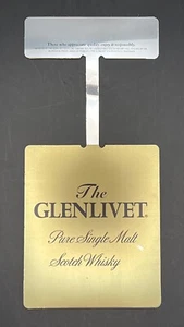 Letrero colgante The Glenlivet - Whisky escocés puro de malta única - Mylar brillante estante - Imagen 1 de 8