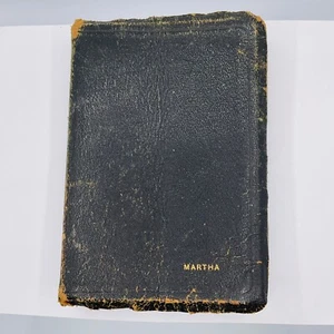 VTG Bible 1930s? KJV New Old Testament American Bible Society Leather Bound - Picture 1 of 21