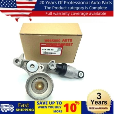 Conjunto de tensor de correa OEM 31170-59B-015 para Honda Civic Accord CR-V 2016-2024  Foto 1 de 4