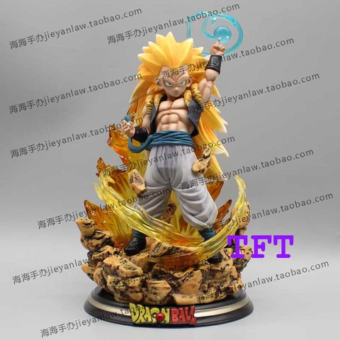 New Dragon Ball Figure Super Saiyan Gotenks 8.7'' PVC Model Statue Toy Cover
