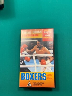 ROBERTO DURAN V KEN BUCHANAN - BOXERS VHS VIDEO Tape - Image 1 of 4