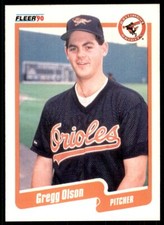 1990 Fleer Gregg Olson Baseball Cards #184