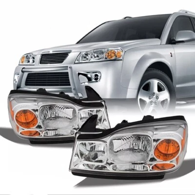 Fits 2006-2007 Saturn Vue Headlights Pair Left & Right Direct Replacement - Image 1 of 4