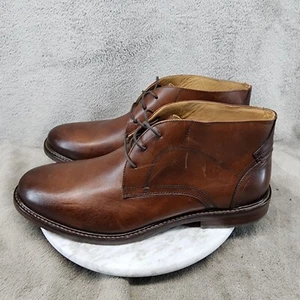 Scarpe Johnston & Murphy da uomo taglia 12 stivali chukka con lacci in pelle marrone *nuovi senza etichette* - Foto 1 di 12