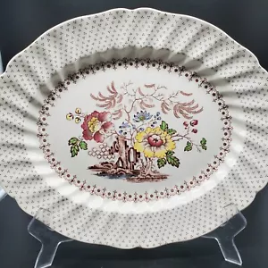 Vintage Royal Doulton Grantham Floral Platter 15.5"x 12.5" - Picture 1 of 9
