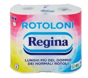 Rotoloni Regina Carta Igienica Confezione da 28 Maxi Rotoli 500 Strappi a Rotol - Foto 1 di 1