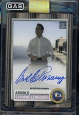 2023 GAS Arnold Schwarzenegger Governator ON CARD AUTO AUTOGRAPH Card G-1 #05/25